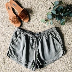 Army Green Summer Shorts